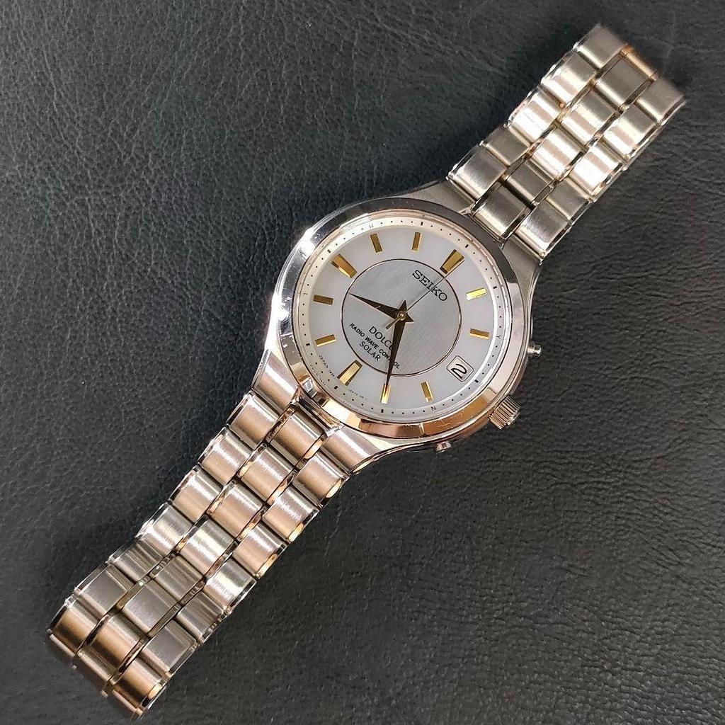 [USED] Seiko Dolce Shell Dial Gold Solar Watch