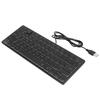 64 Keys RGB Backlit Keyboard USB Wired Gaming Keyboard Portable Mute Compact Small Keyboard for PC