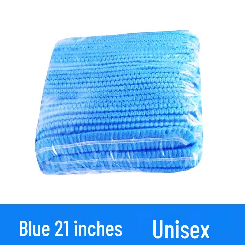 1000 Stück Einweg-Vlies-Küchenhauben - Atmungsaktiv, Staubdicht, Gestreifte Netzhauben