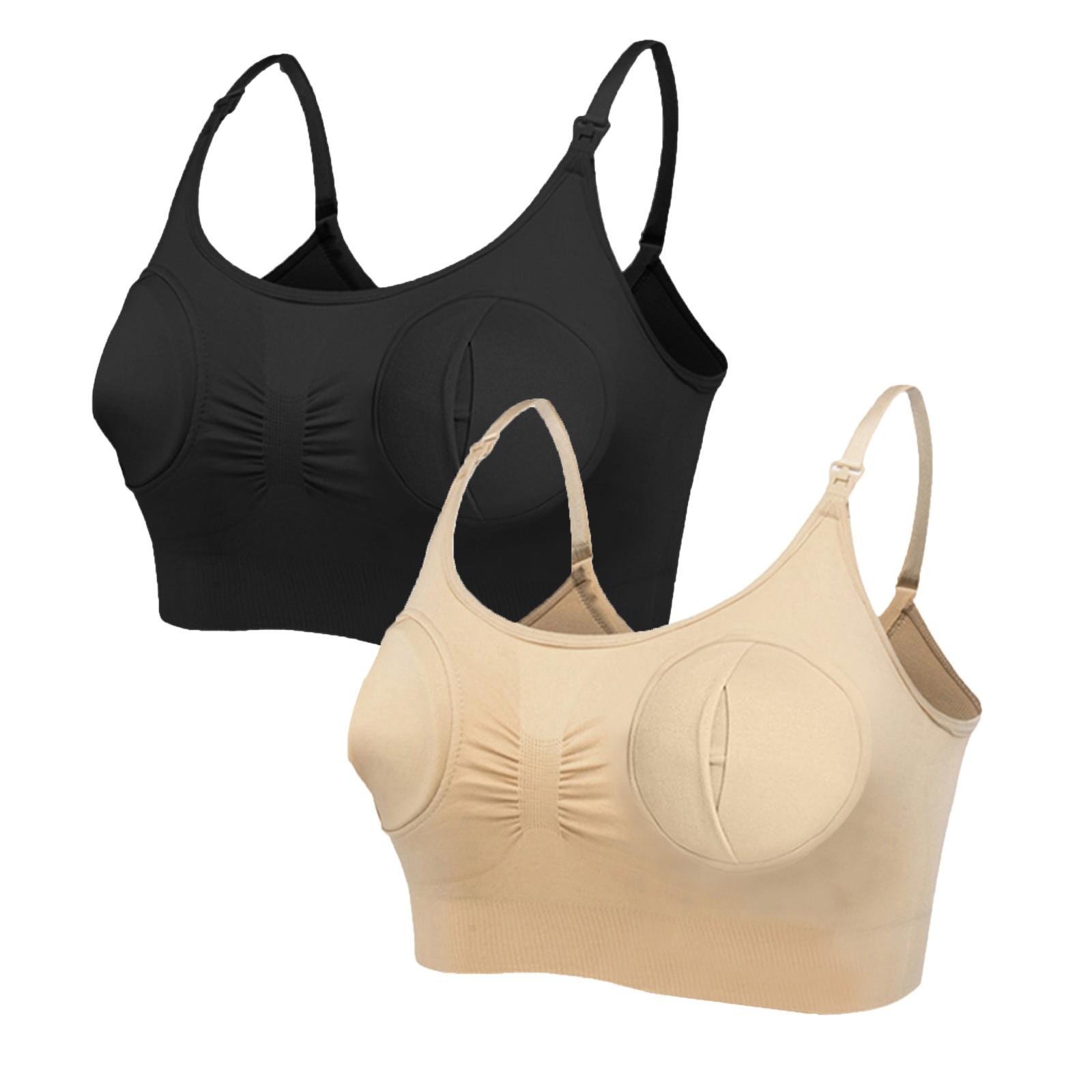 

Pregnant Women s Hands Free Pumping Bra Maternity Adjustable Bra (2 PCS) M