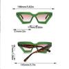 Cat Eye UV Resistant Sunglasses Retro Rhombus Sunglasses Unisex Trend Outdoor Sunglasses Punk Big Frame Eyeglasses UV400