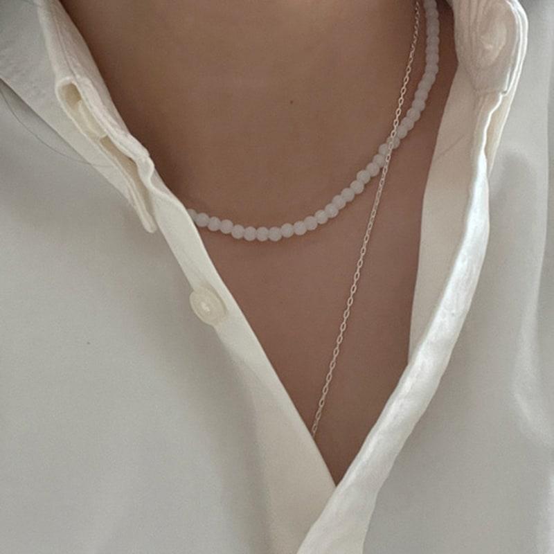 OUI SAY YES! 4mm Color beads Necklace_NC300