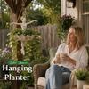 Whimsical Fairy Flower Pot Resin Girl Hanging Plant Basket Flower Container  Cafe Decorations