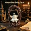 White Halloween Ghost Sculptures Cute Swing Ghost Decorations  Bookshelf