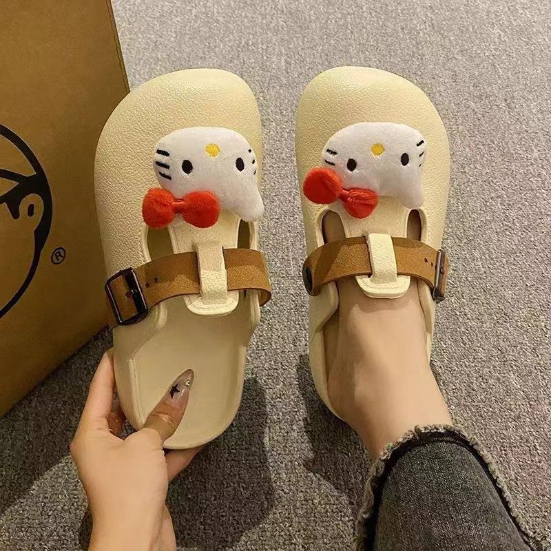 Yugui Dog Wears Bag Head Slippers In Early Autumn, Versatile, Soft, Trimmed Hook, Comfortable, Flat Bottom and Half Drag