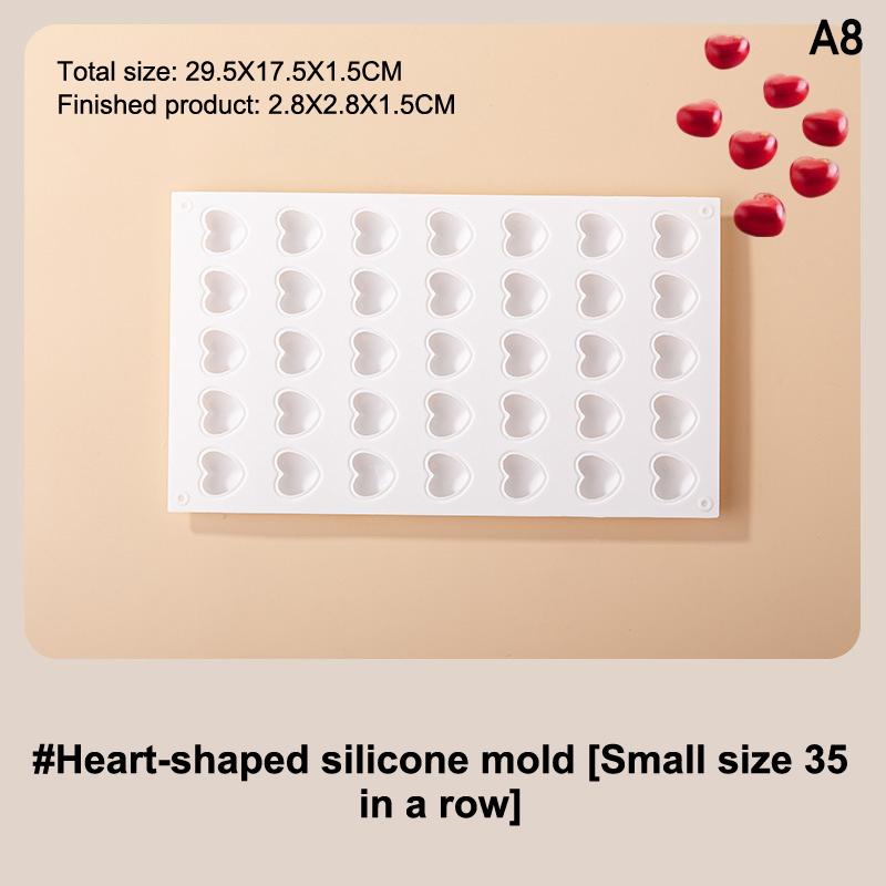 Circle Ball Shape Cake Candy Mold Heart Mousse Mould Cake Chocolate Decoration Silicone Mold Kitchen Dessert Mousse Mold