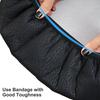 Thick Elastic Barstool Seat Cushion Cover Practical Stool Cover Round Chair Protector For Home Shop - Black (Diameter 35Cm )