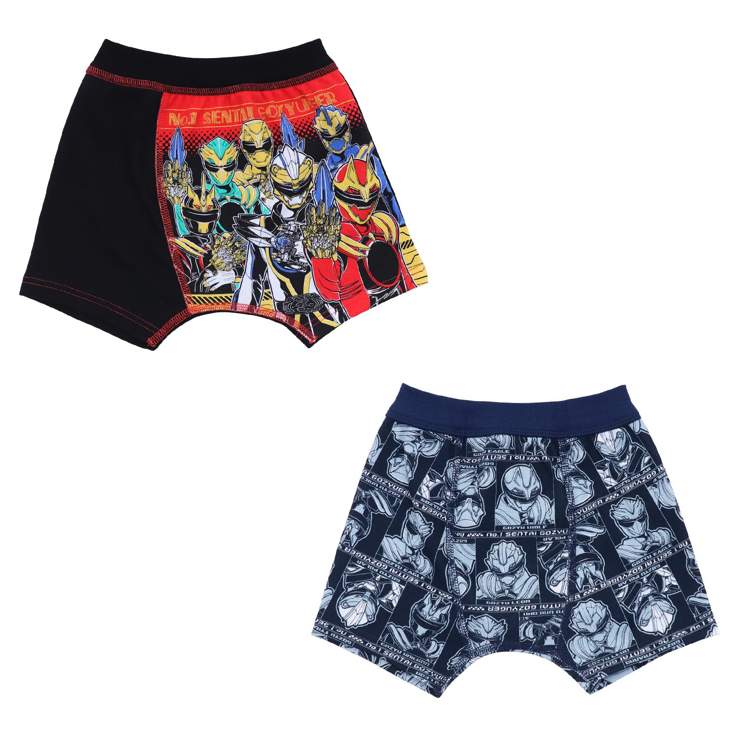 

[Airin] Bandai Number One Sentai Gojuger Boxer Briefs, 2-Piece Set, Pattern B, 110cm, Assorted