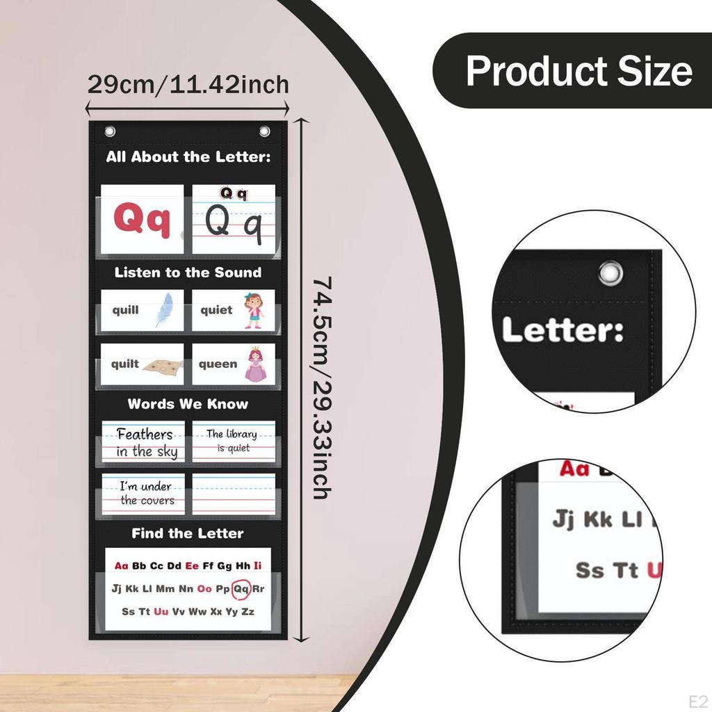 All about Letters Pocket Chart Alphabet Learning Educational Activities, Parent Child