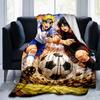 1pc Football Passion Duel Flannel Blanket Soft Warm Throw Blanket for Bedroom Living Room Bed Travel Camping Picnic Gift. MT71601149