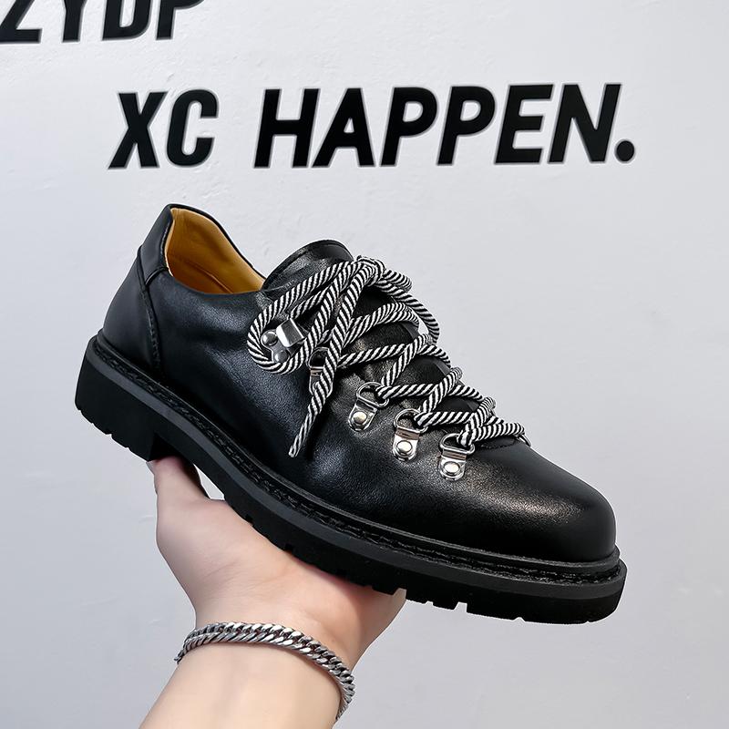 Genuine Leather Shoes For Man Big Size Leather Casual Shoes Fashion Business Oxford Shoes High Quality Designer Work Shoes