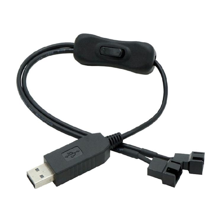 USB To 4Pin Fan Power Conversion Cable Ensures Full Speed And Brightness With 12V Output