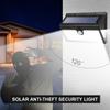Dailu Anti-theft Solar Lights Outdoor 2000Lm IP65 Water Solar Motion Sensor Security Lights with Wide Angle for Patio Garden