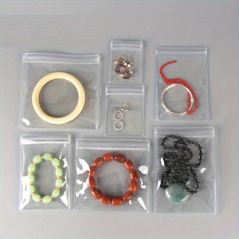 30pcs Transparent Self-Sealing Jewelry Bags - Waterproof PVC Zipper Pouches for Rings and Earrings, Portable Storage Bag, Jewelry Organizer Bag