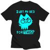 Brand Men T-shirt Funny Cat Print Men Tshirts Casual O-neck Men Shirts Streetwear Luminous Men Oversized T-shirt Male Tees Tops