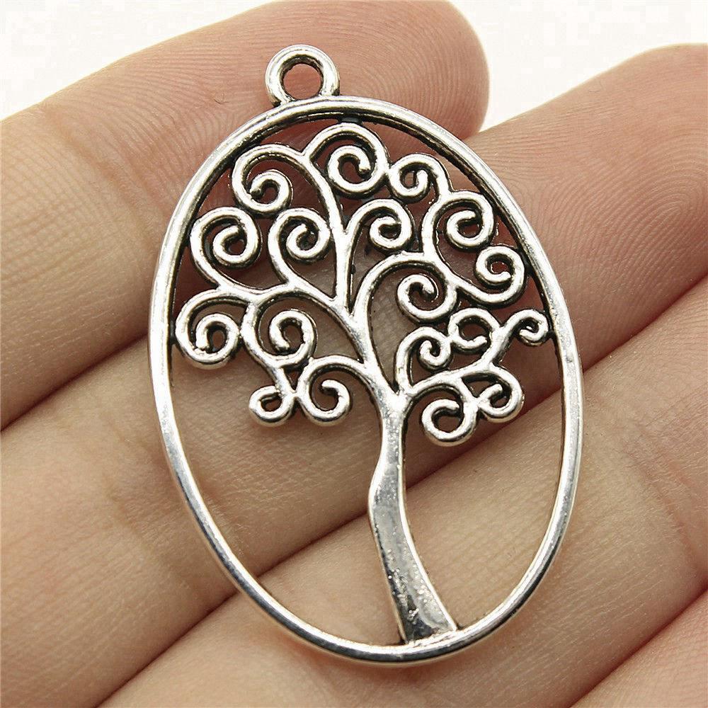 Charms Big Tree Of Life Pendants Wedding Jewelry Findings QC017