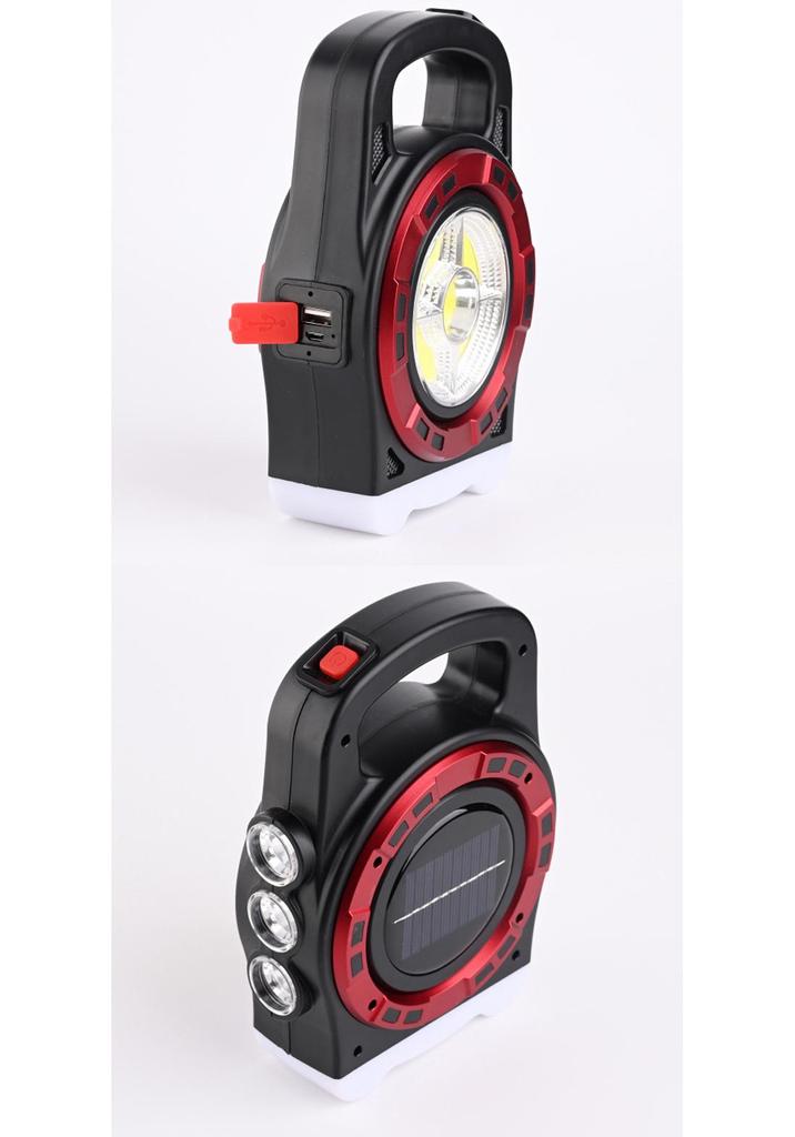 Multifunctional Solar USB Rechargeable Portable Lamp for Night Fishing and Camping