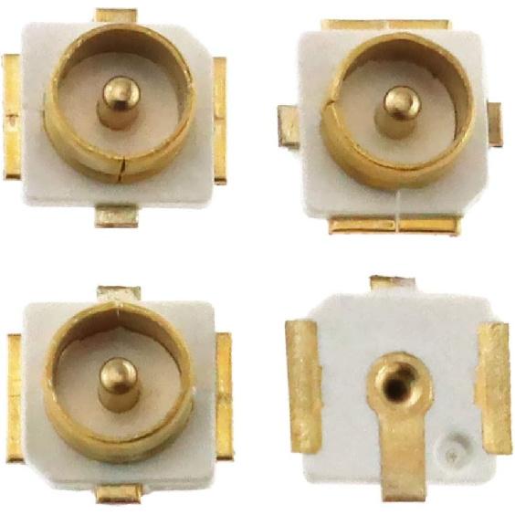 E-outstanding 4PCS IPEX/IPX U.FL SMD SMT Solder for PCB Mount Socket Jack Female RF Coaxial Connector Antenna Block