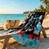 Haaland Fan Beach Towel Quick-Dry Soft Microfiber Comfortable Lightweight Suitable for Swimming, Gym, Camping, Yoga Vacation