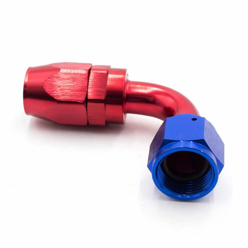 2PCS AN6/8/10-6AN Red-Blue Universal 90 Degree Swivel Hose End Fitting/Adaptor 2PCS AN6/8/10-6AN Red-Blue Universal 90 Degree Swivel Hose End Fitting/Adaptor