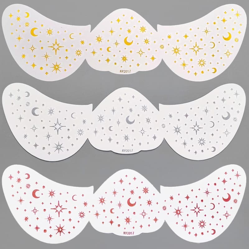 2Pcs Gliding Facial Stickers Anti-Sweat Simulation Freckle Makeup Tattoo Sticker