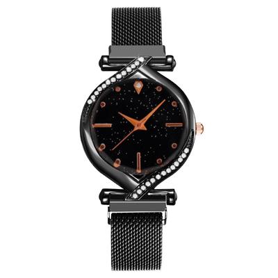 Fashionable Diamond Starry Sky Women's Watch Women's Watch Lazy Magnet Watch Magnet