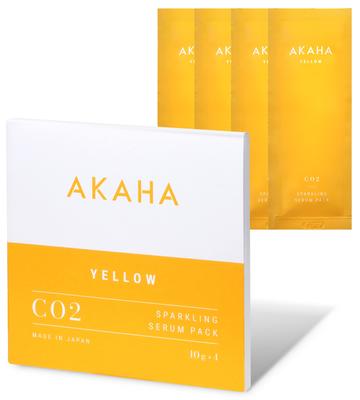 AKAHA Carbonated Face Mask [Fresh Carbonated Water X Vitamin C] - No Mixing Required, Just Apply / Pore Care / Dryness / 40 Beauty Ingredients / No Mi