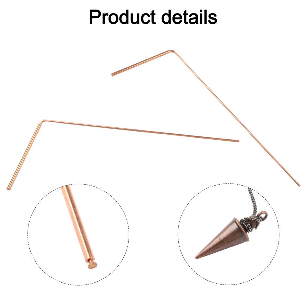 Copper Probe Set Two Telescopic Dowsing Rods & Reliable Divination Pendulum