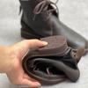 Women's Genuine Leather Ankle Boots Handmade Retro British Style Lace-Up Round Toe Flat Ankle Boots Luxury Women Short Boots