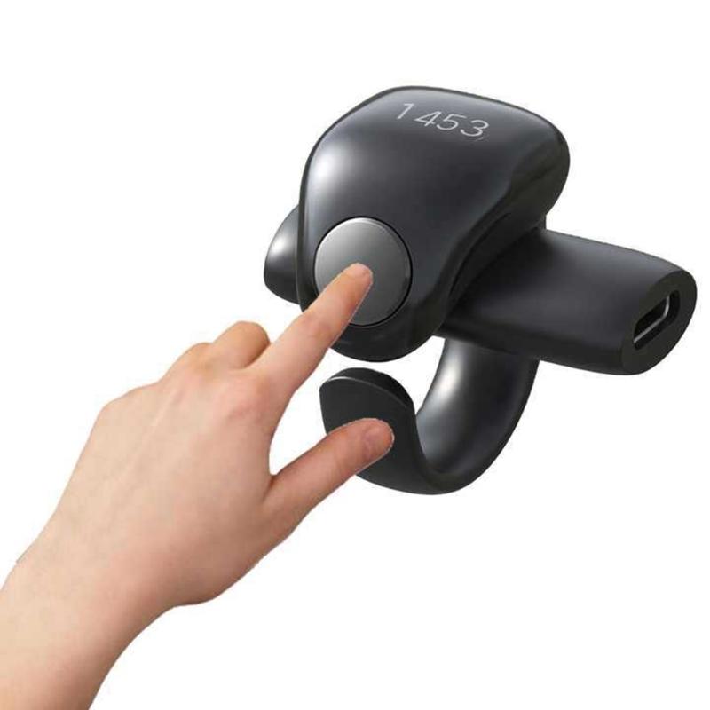 Intelligent Tasbih Rings With Digital Screen 5 Interchangeable Size Support Wireless Charging and Daily Prayer Reminders