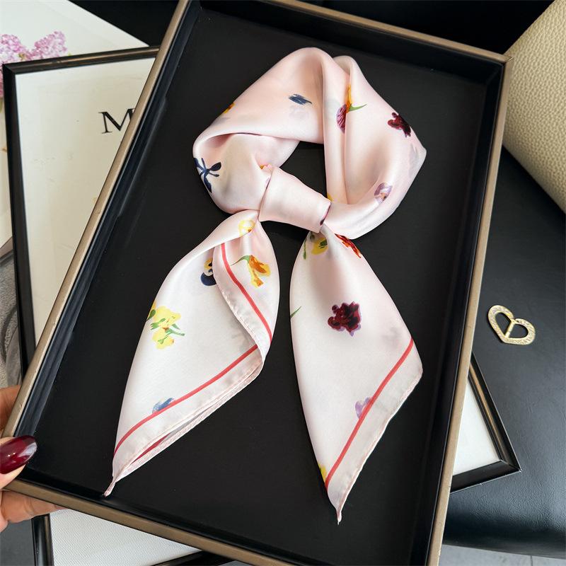 

Print Scarf Turban Hijab Headband Luxury Women s Square Headscarf Neckerchief Shawl Bandana Handkerchief Fashion Windproof Wraps 70x70cm