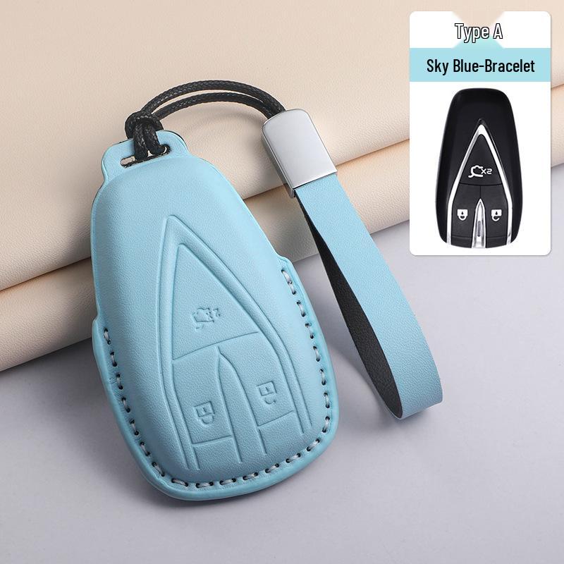 Changan Key Cover for Yidong, CS75, CS35, CS55 PLUS, Oshan X5/X7, UNI-T/K, Ruicheng – Textured Blue Finish.