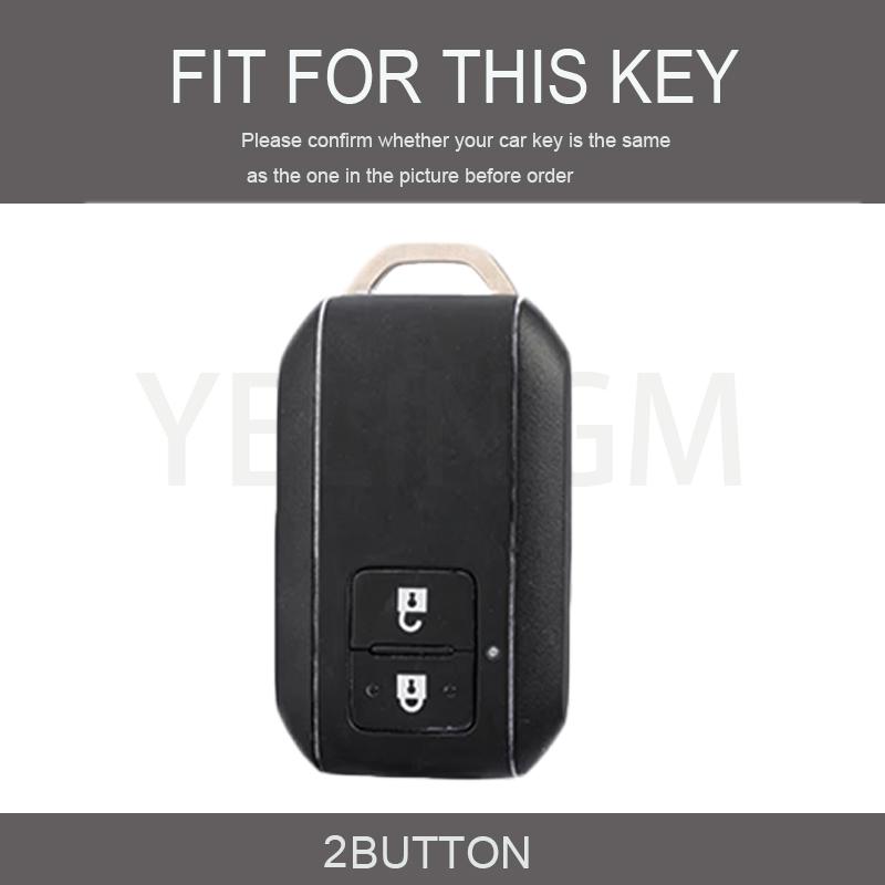 Modne 2-przyciskowe etui z TPU na kluczyk samochodowy z pilotem, osłona, skorupa, brelok dla Suzuki Ertiga Swift Wagon R, chroniony uchwyt, akcesoria bezkluczykowe