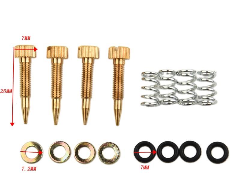 For Weber 4PCS Screws 4PCS Copper Plating Solid Brass