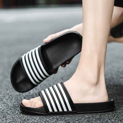 Slippers Mens Lady Summer New Casual Striped Beach Flip Flops Male Female Designer Shoes Indoor Couple Bathroom Slippers