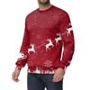 Men's Casual Fashion Printed Round Neck Pullover Sweatshirt