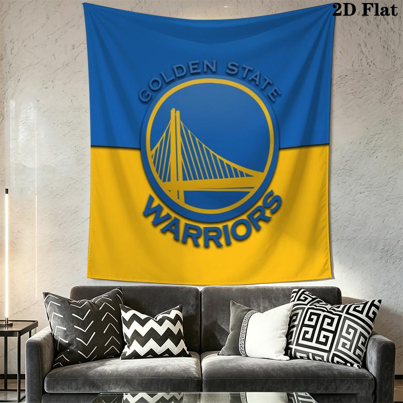 Golden State Warriors Wall Tapestry Aesthetic Wall Hanging Printed Fabric Blanket Decorative Tapestries for Bedroom Living Room Home Decor