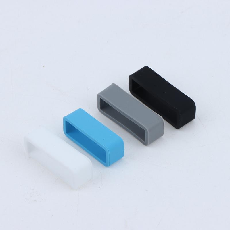 4 Peças Anel de Pulseira de Silicone 18 20 22Mm Laços à Prova d'Água Suporte de Segurança Acessórios de Relógio Porta-Pulseira de Borracha