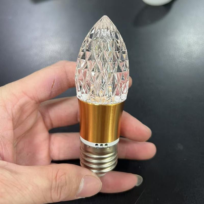 1Pcs E27 Holder Mini Pendant Light Acrylic Crystal Led Bulb Chandelier Fairy Lamp For Bedroom/Kitchen Decoration