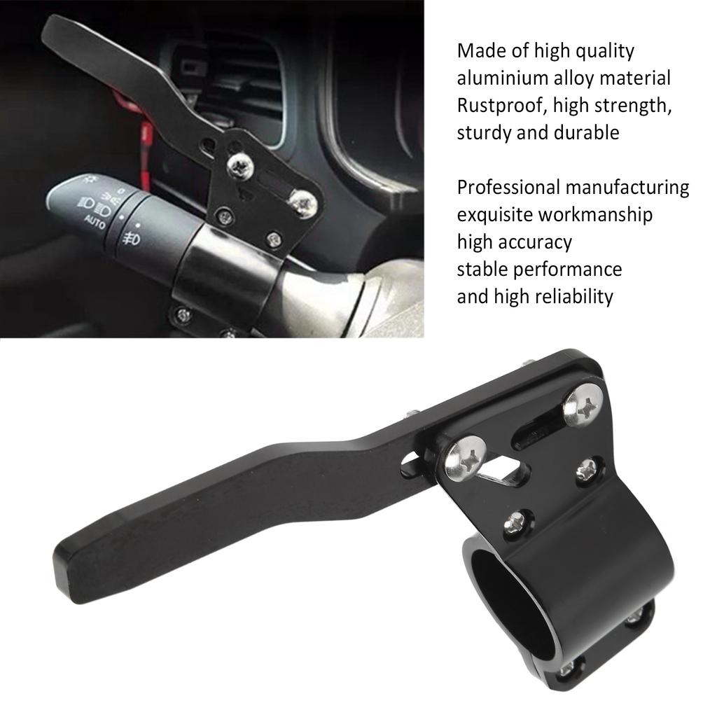 Blinkerhebel Position Hoch Kit Aluminiumlegierung Lenkrad Blinkerhebel Verlängerer Universelle Auto Modifikation Schwarz