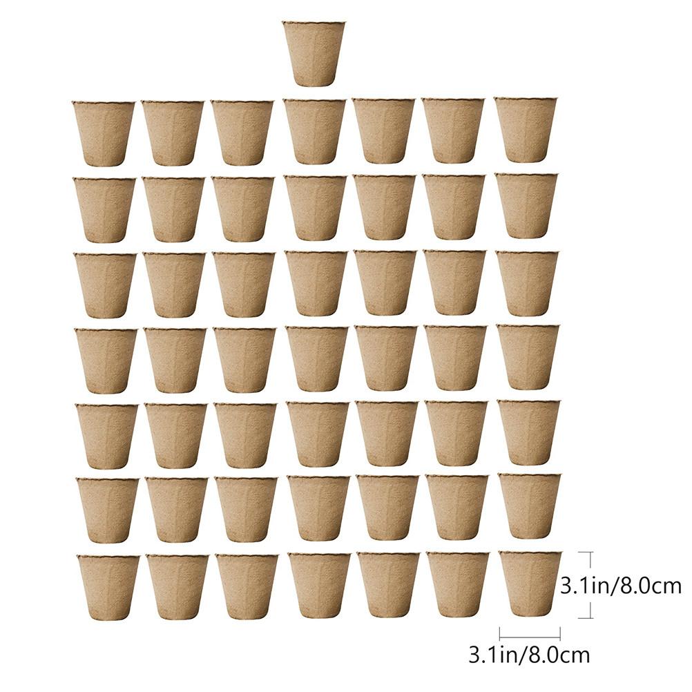 

1Set Paper Nursery Pots Biodegradable Pulp Garden Propagator Flower Seed Starter Trays Plant Growing Containers Eco-Friendly 6CM