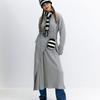 DANCING GRANDMA CURLY STRIPE MUFFLER : BLACK