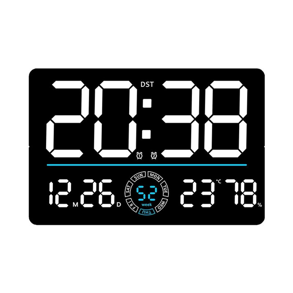 A Must Have Modern Decor Item This LED Digital Wall Clock Combines Style And Functionality With Its Comprehensive Display