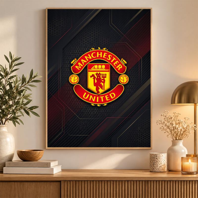 Sada pro diamantové malování Manchester United 5D plný vrták DIY diamantová mozaika Nástěnná malba Domácí dekorace