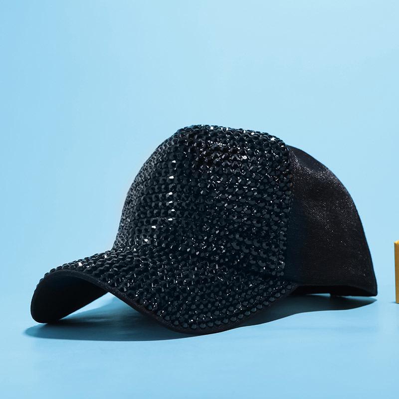 Damen Baseballkappe im koreanischen Stil mit Strass-Netz - TikTok Influencer Mode Sonnenhut