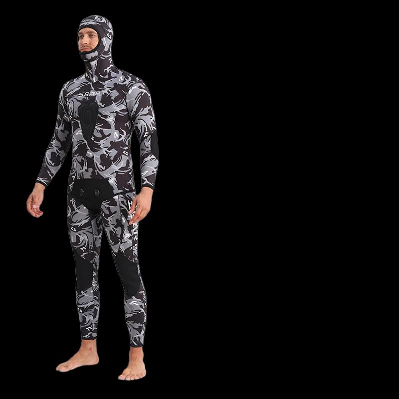 Men s 5mm Thickened Warm Wetsuit L
