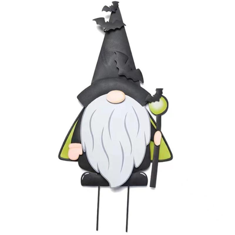 Garden Decor for Outside, Gnomes Iron Decoration Plugin for Decor, Yard Art Stakes for Lawn Backyard Porch Garden Decorations