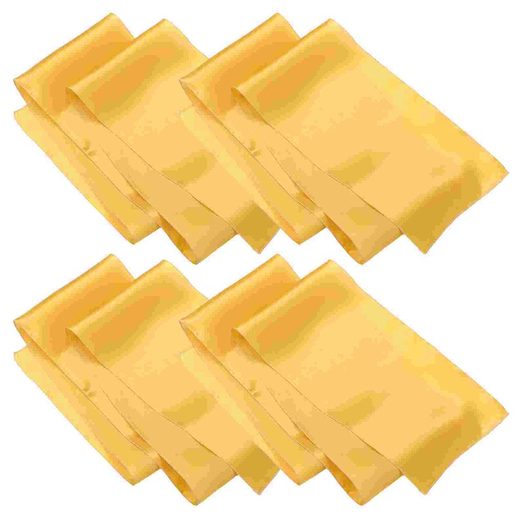 4 Stück Glatter Stoff Tischläufer Party Weihnachten Geburtstag Tischdecke Satin Dekorative Tischdecke
