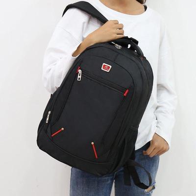 Unisex Solid Color Waterproof and Breathable Business Fashion Casual All-match Daily Saving Backpack