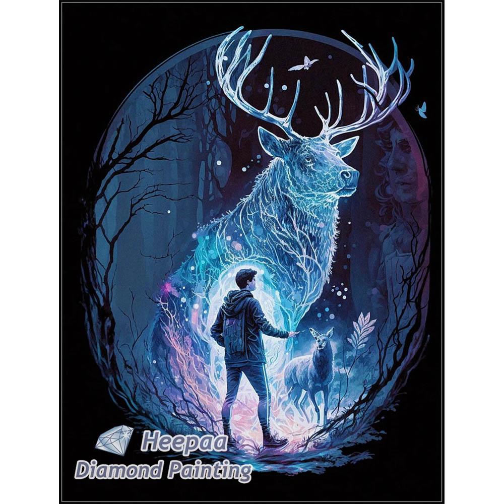 Harry P-Potter and Elk Deer Cartoon Diamond Painting Kits Photo Art 5d Diy Full Drills Mosaic Cross Stitch Embroidery Home Decor